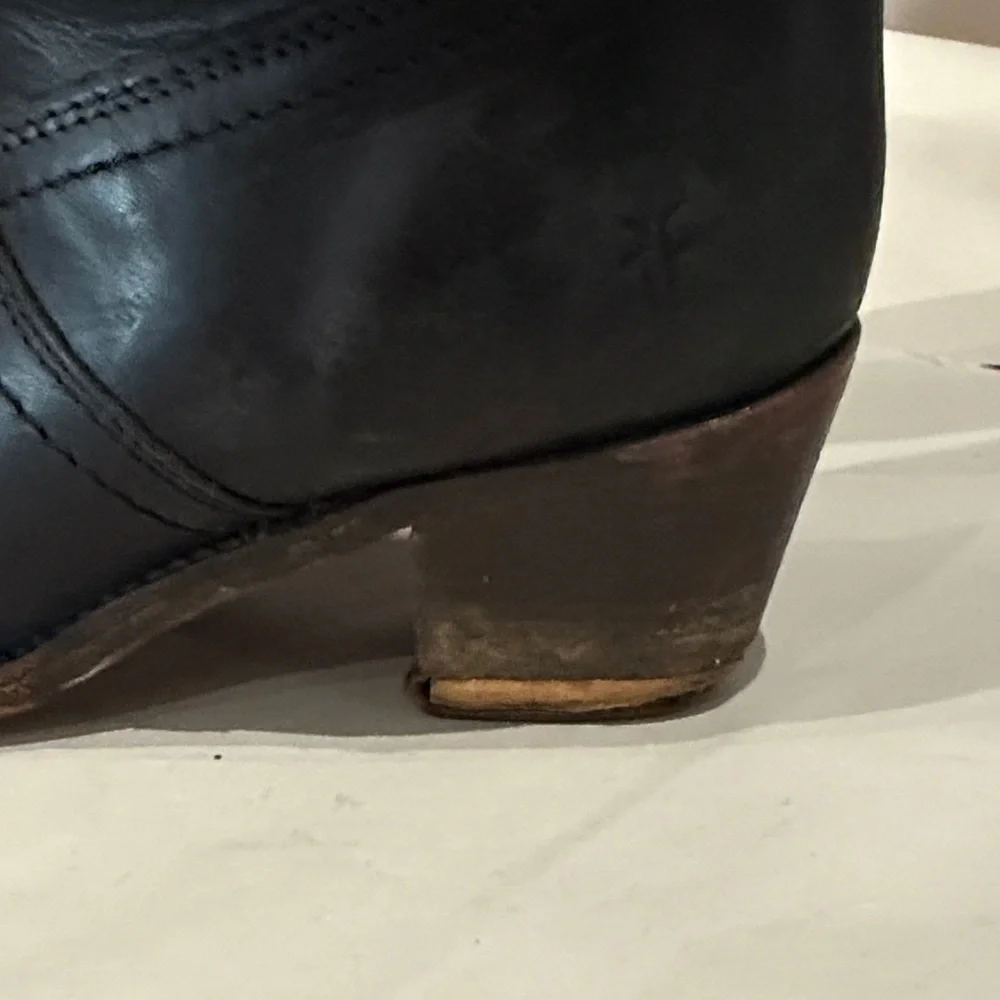 Frye Black Over the Knee Leather Boots